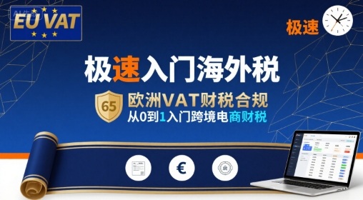 极速入门海外税，欧洲VAT财税合规，从0到1入门跨境电商财税-天云资源网