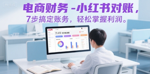 电商财务-小红书对账，7步搞定账务，轻松掌握利润-天云资源网