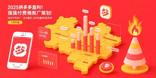 2025拼多多盈利地图：强付费推广策略/活动爆流/自然流量获取系统(7月更新-天云资源网