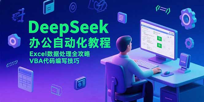 DeepSeek办公自动化教程，Excel数据处理全攻略，VBA代码编写技巧-天云资源网