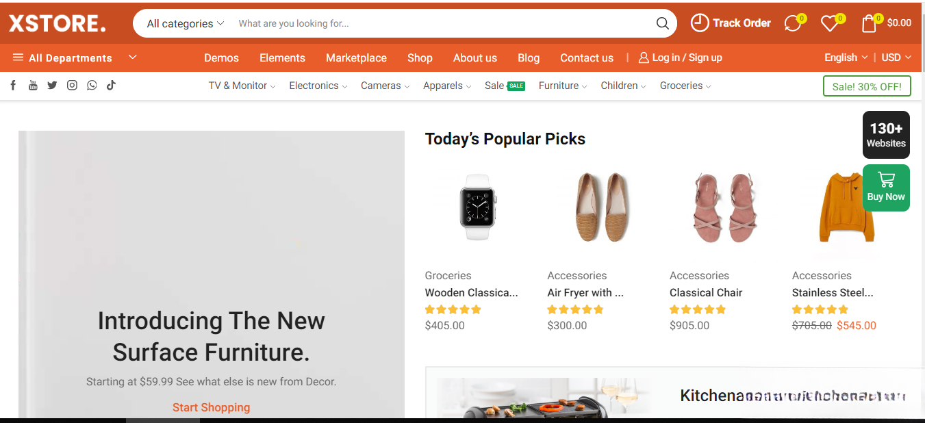 WordPress主题–Xstore v9.5.1 Woocommerce主题 破解版下载-天云资源网