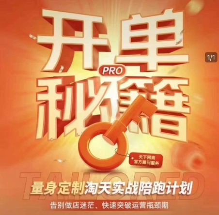 淘宝开单秘籍PRO，量身定制淘天实战陪跑计划，告别做店迷茫、快速突破运营瓶颈期(更新6月)-天云资源网