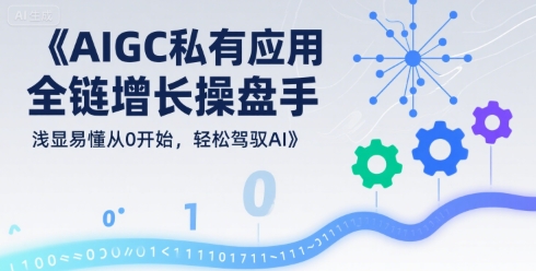 AIGC私有化应用全链增长操盘手，浅显易懂从0开始，轻松驾驭AI-天云资源网