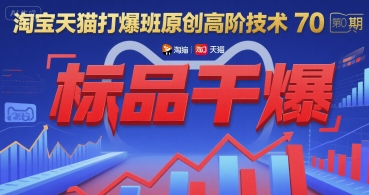 淘宝天猫打爆班原创高阶技术第70期：标品干爆-天云资源网