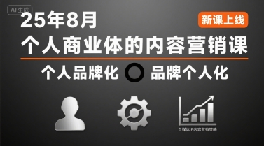 个人商业体的内容营销课25年8月，个人品牌化，品牌个人化，自媒体ip内容营销策略-天云资源网