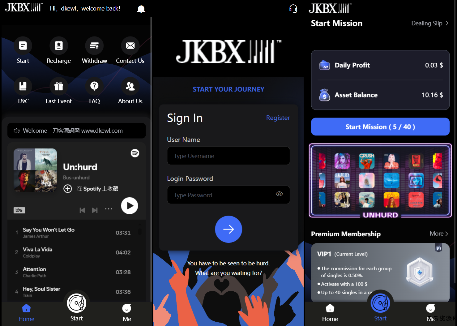 JKBX海外音乐抢单系统源码 Thinkphp框架 附教程-天云资源网