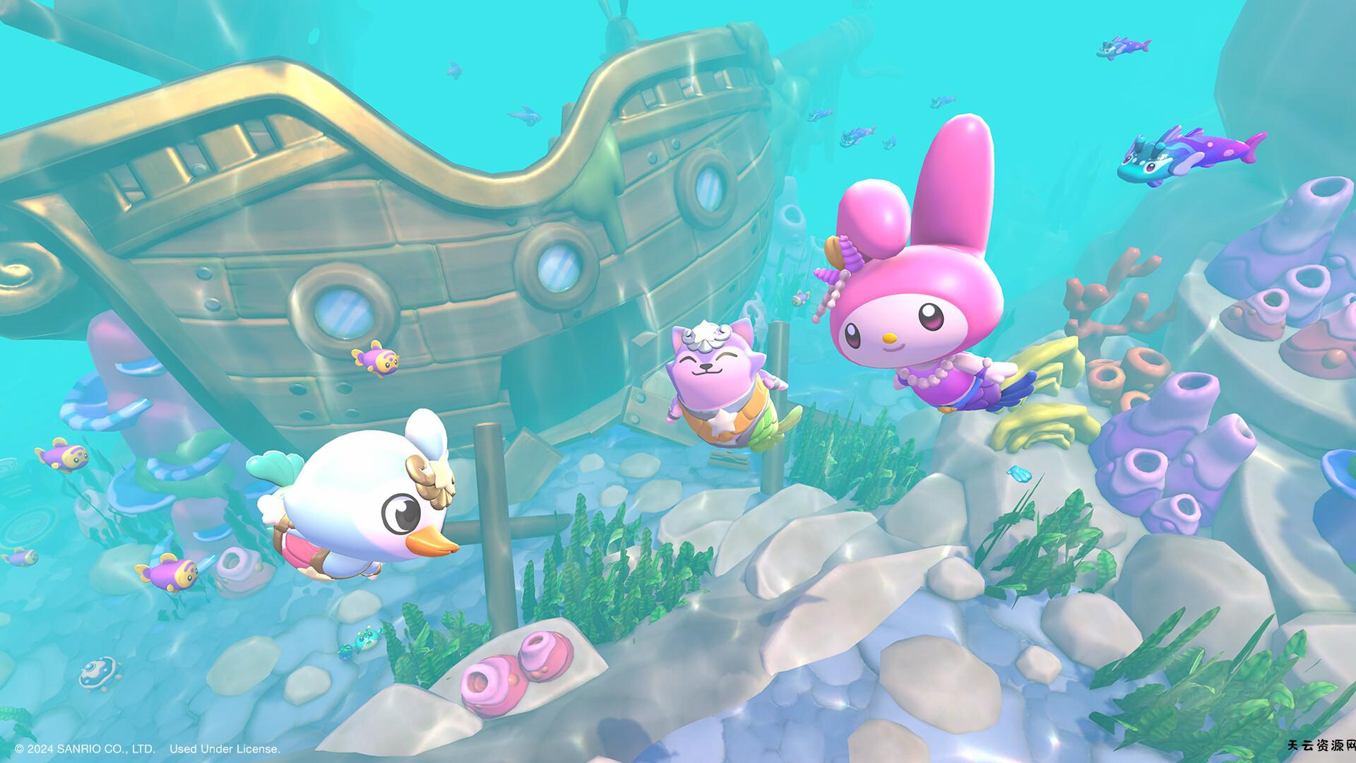 switch游戏《凯蒂猫岛屿冒险 Hello Kitty Island》美版中文+2.9.1补丁+2DLC+金手指-天云资源网