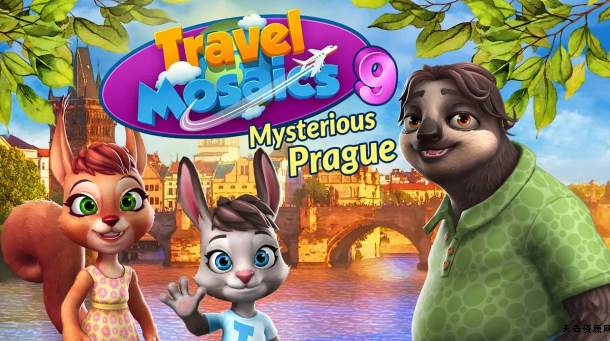 《旅行马赛克9：神秘布拉格 Travel Mosaics 9: Mysterious Prague》Switch英文版NSP下载-天云资源网