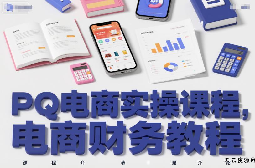 PQ电商实操课程，电商财务教程-天云资源网