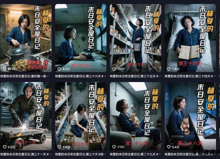 十个作品涨粉近20W!用AI制作末日安全日记连载,日入4位数,评论区爆肝求更新(附详细步骤)