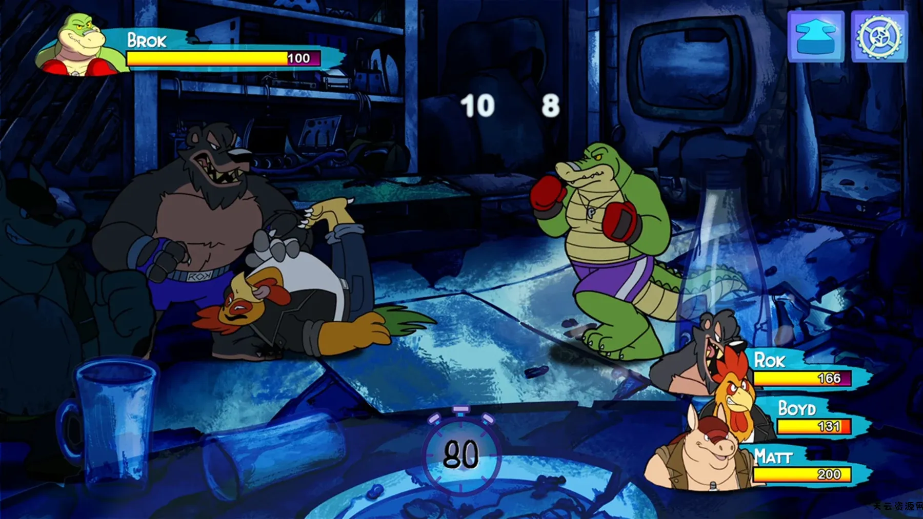 【5.05】《鳄鱼侦探布罗格 乱斗酒吧》PS4欧版中文下载- 含1.06补丁-天云资源网