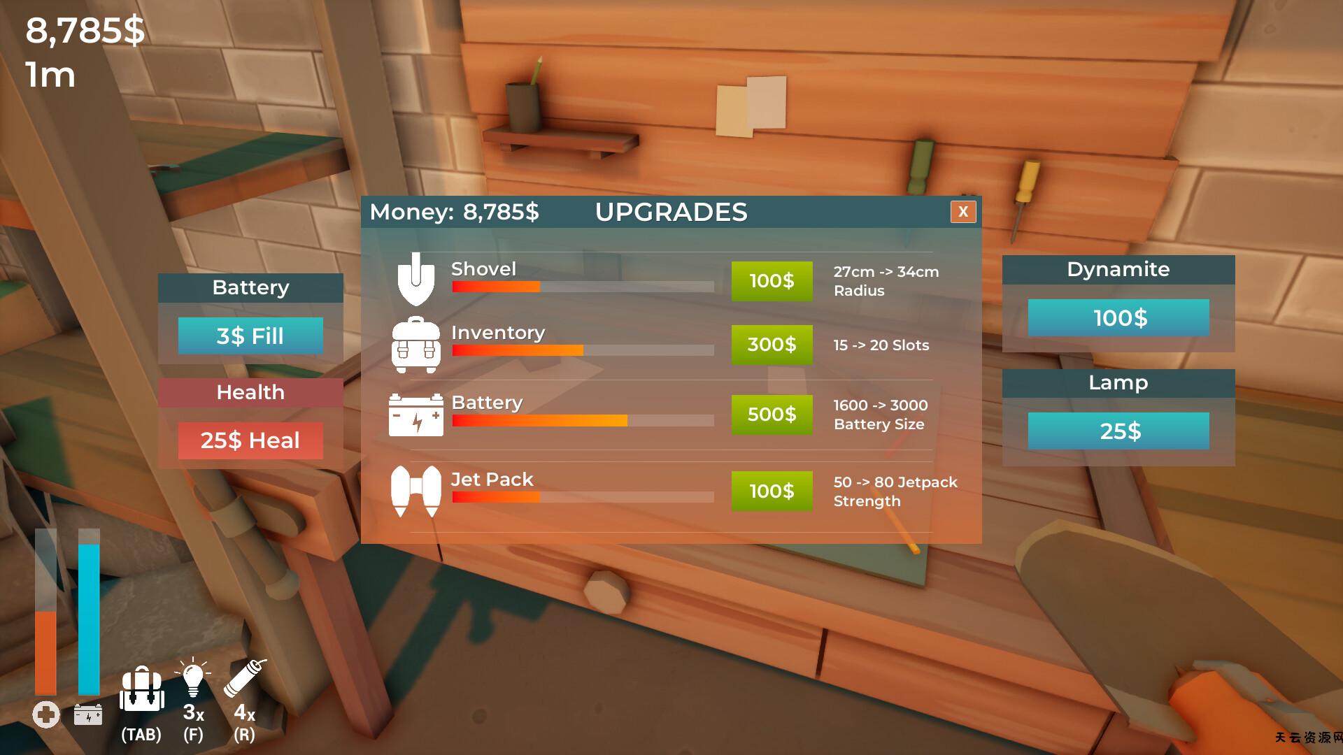 《掘地求财 A Game About Digging A Hole》Switch美版中文NSZ下载-天云资源网