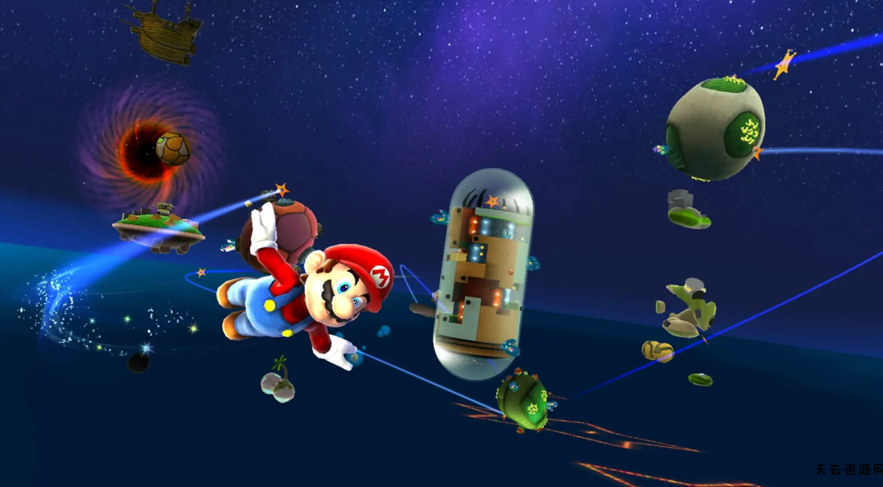 《超级马力欧银河 1+2 Super Mario Galaxy 1+2》Switch美版中文NSZ下载 – 含1.3.0补丁-天云资源网