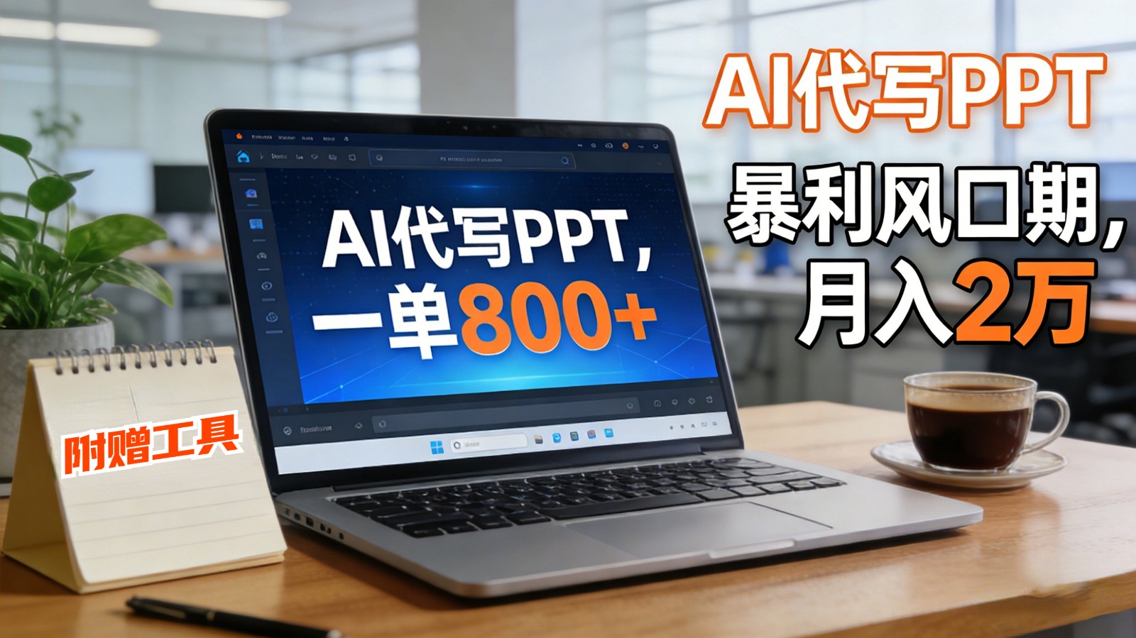 AI 代写做 PPT！一单狂赚 800+，风口期月入 2 万(工具 + 提示词直接送)-天云资源网