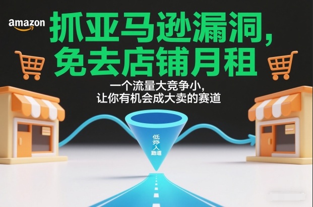 抓亚马逊漏洞，免去店铺月租，一个流量大竞争小，让你有机会成大卖的赛道-天云资源网