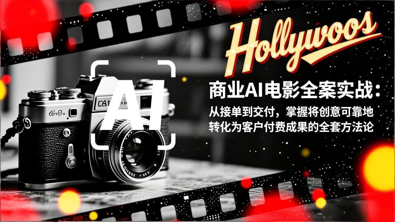 商业AI电影全案实战：从接单到交付，掌握将创意可靠地转化为客户付费成果的全套方法论-天云资源网