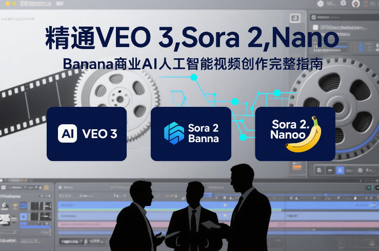 精通VEO 3,Sora 2,Nano Banana商业AI人工智能视频创作完整指南-天云资源网
