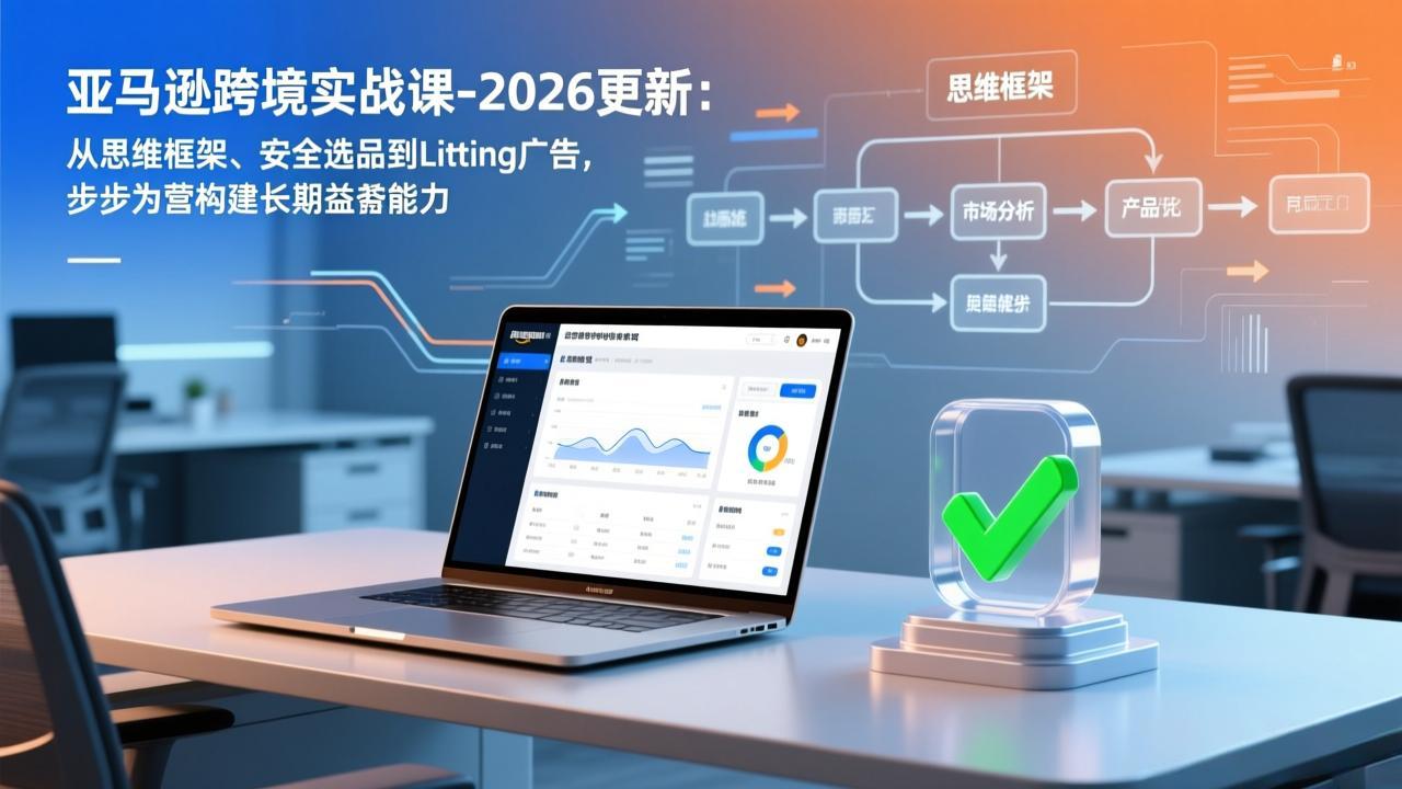 亚马逊跨境实战课-2026更新：从思维框架、安全选品到Listing广告，步步为营构建长期盈利能力-天云资源网