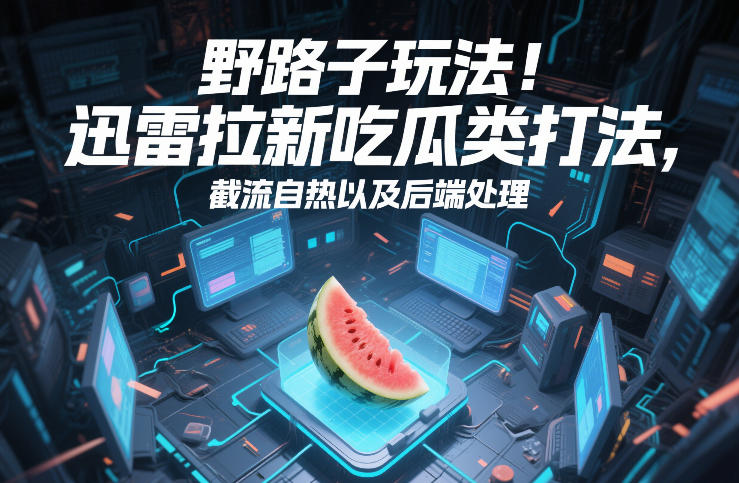 野路子玩法!迅雷拉新吃瓜类打法,截流自热以及后端处理-天云资源网