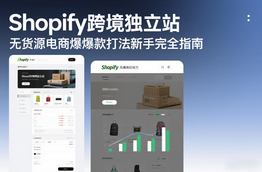 Shopify跨境独立站无货源电商爆款打法新手完全指南-天云资源网