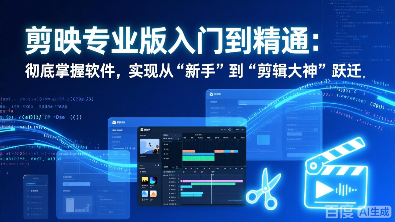 剪映专业版入门到精通：彻底掌握软件，实现从“新手”到“剪辑大神”跃迁-天云资源网