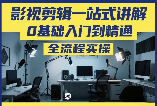 影视剪辑一站式讲解，0基础入门到精通，全流程实操-天云资源网