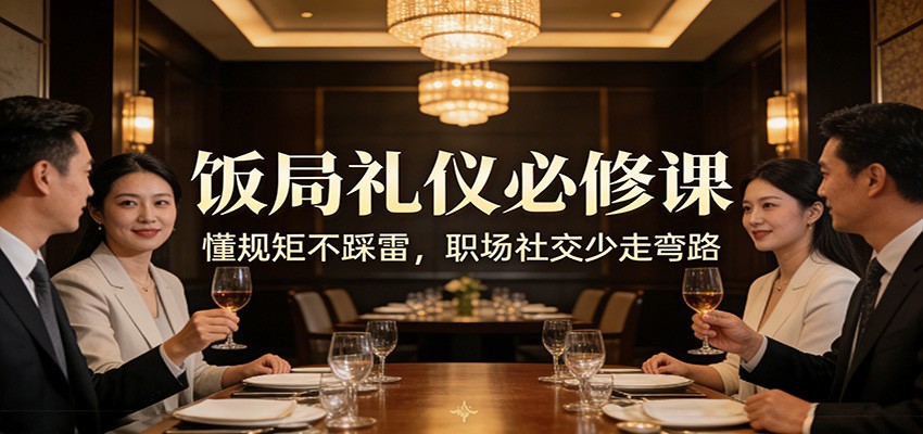 公众号收费文章：《饭局礼仪必修课：懂规矩不踩雷，职场社交少走弯路》-天云资源网