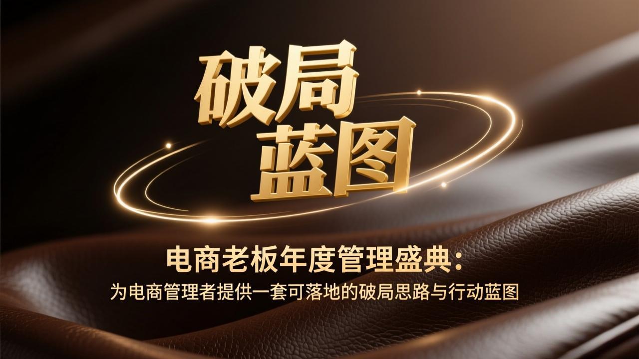 电商老板年度管理盛典：为电商管理者提供一套可落地的破局思路与行动蓝图-天云资源网