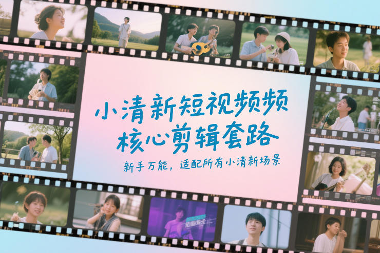 小清新短视频核心剪辑套路，新手万能，适配所有小清新场景-天云资源网