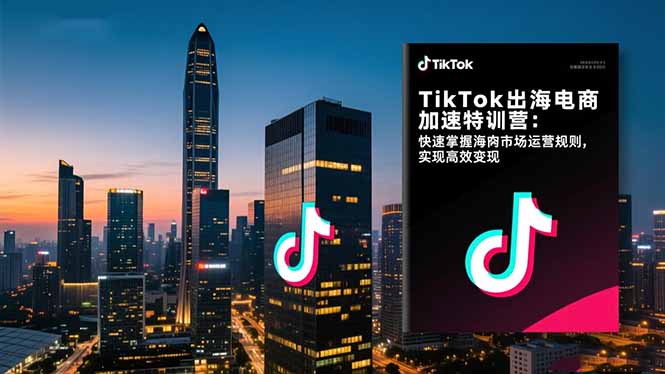 TikTok出海电商加速特训营-更新：快速掌握海外市场运营规则，实现高效变现-天云资源网
