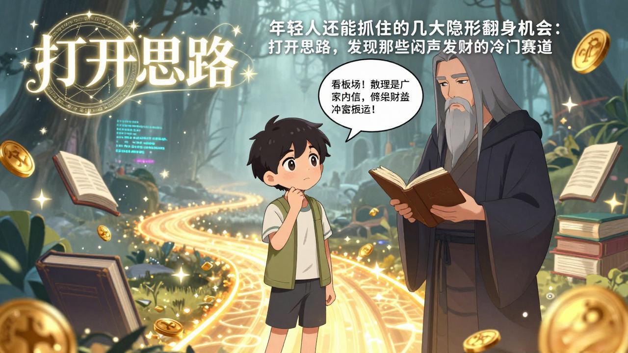 付费文1+2：年轻人还能抓住的几大隐形翻身机会：打开思路，发现那些闷声发财的冷门赛道-天云资源网