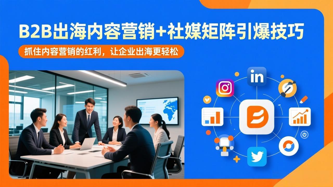 B2B出海内容营销+社媒矩阵引爆技巧：抓住内容营销的红利，让企业出海更轻松-天云资源网