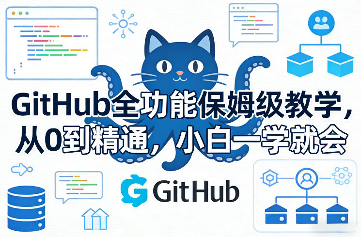 GitHub全功能保姆级教学，从0到精通，小白一学就会-天云资源网