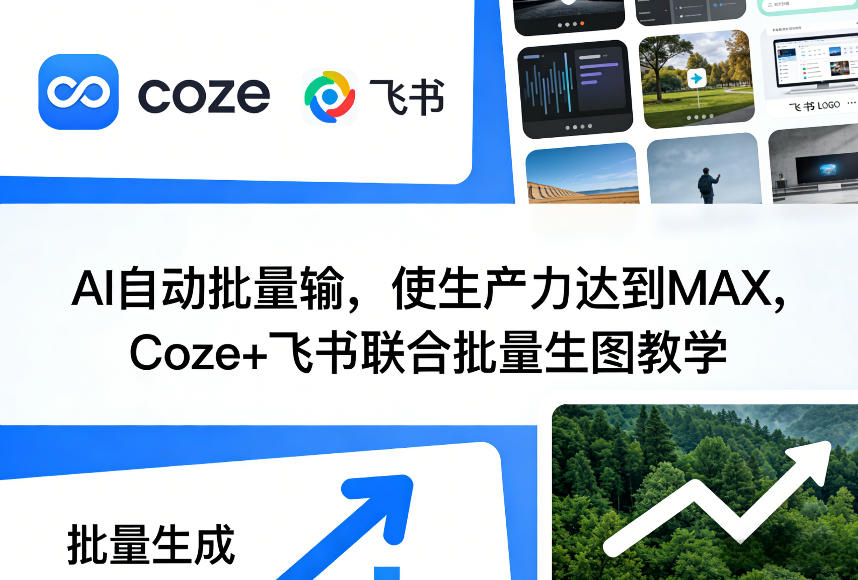 AI自动批量输，使生产力达到MAX，Coze+飞书联合批量生图教学-天云资源网