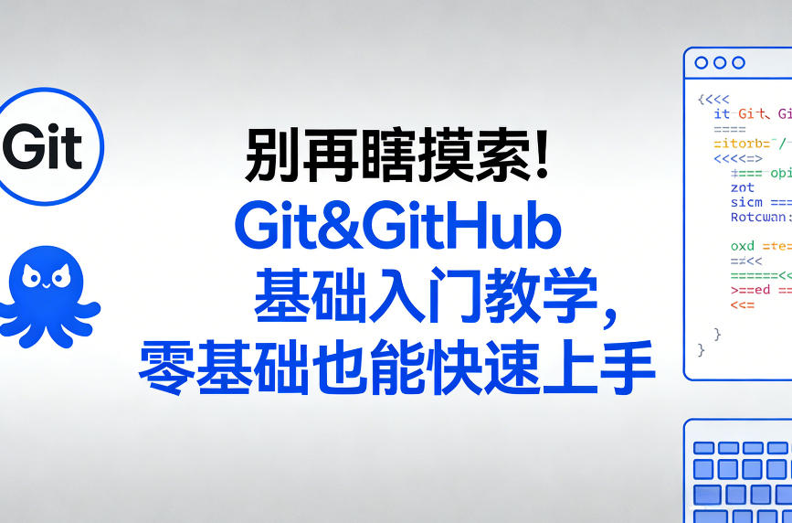 别再瞎摸索！Git&GitHub基础入门教学，零基础也能快速上手-天云资源网