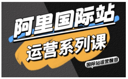 阿里国际站运营系列课，涵盖精准引流、直通车与全站推实战SOP，搭配AI效率工具包与高阶增长玩法(更新)-天云资源网