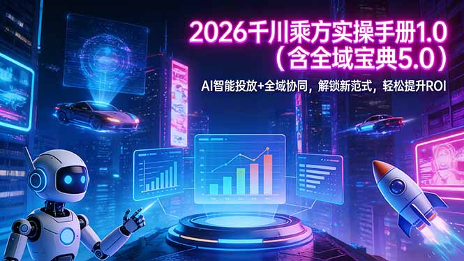 2026 千川乘方实操手册 1.0(含全域宝典 5.0-天云资源网