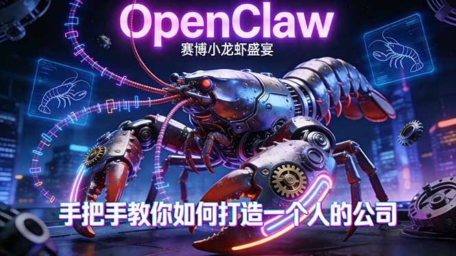 OpenClaw，小龙虾-从产品到爆款的成长之路，手把手教你如何打造一个人的公司-天云资源网