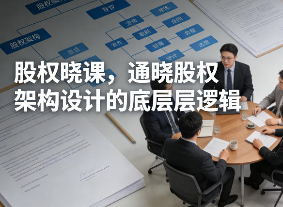 股权晓课，通晓股权架构设计的底层逻辑-天云资源网