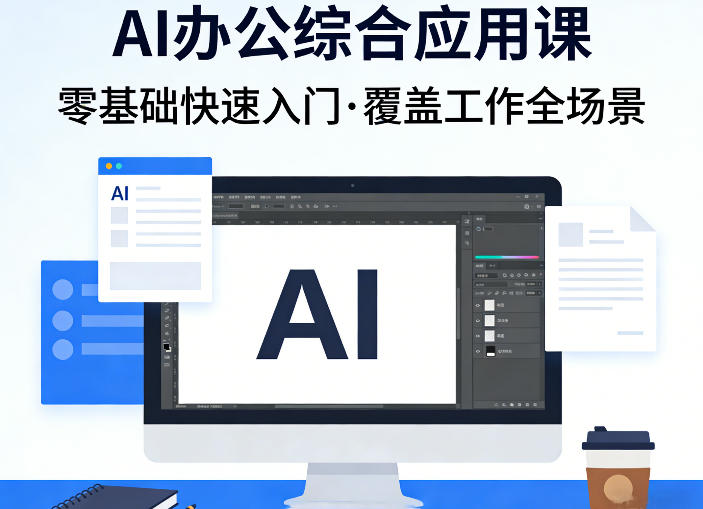AI办公综合应用课,零基础快速入门,覆盖了工作中各种应用场景-天云资源网