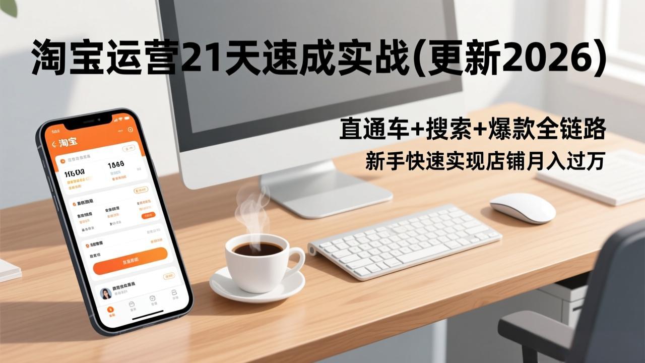 淘宝运营21天速成实战(更新3月-天云资源网