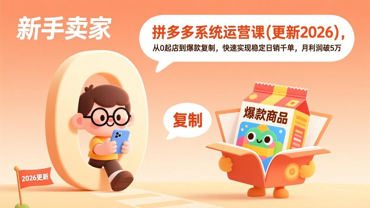 拼多多系统运营课(更新3月-天云资源网