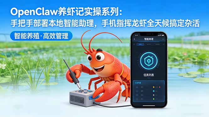 OpenClaw养虾记实操系列-更新:手把手部署本地智能助理,手机指挥龙虾全天候搞定杂活-天云资源网