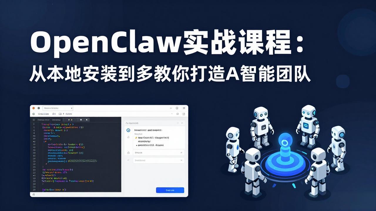 OpenClaw实战课程：从本地安装到多Agent协同，手把手教你打造AI智能团队-天云资源网