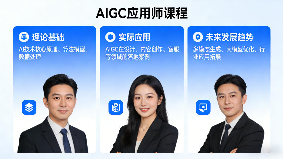 AIGC应用师课程，覆盖了AI技术的理论基础、实际应用、以及未来发展趋势-天云资源网